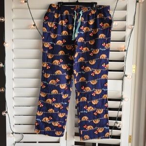 Christmas Sloth Pj bottoms!